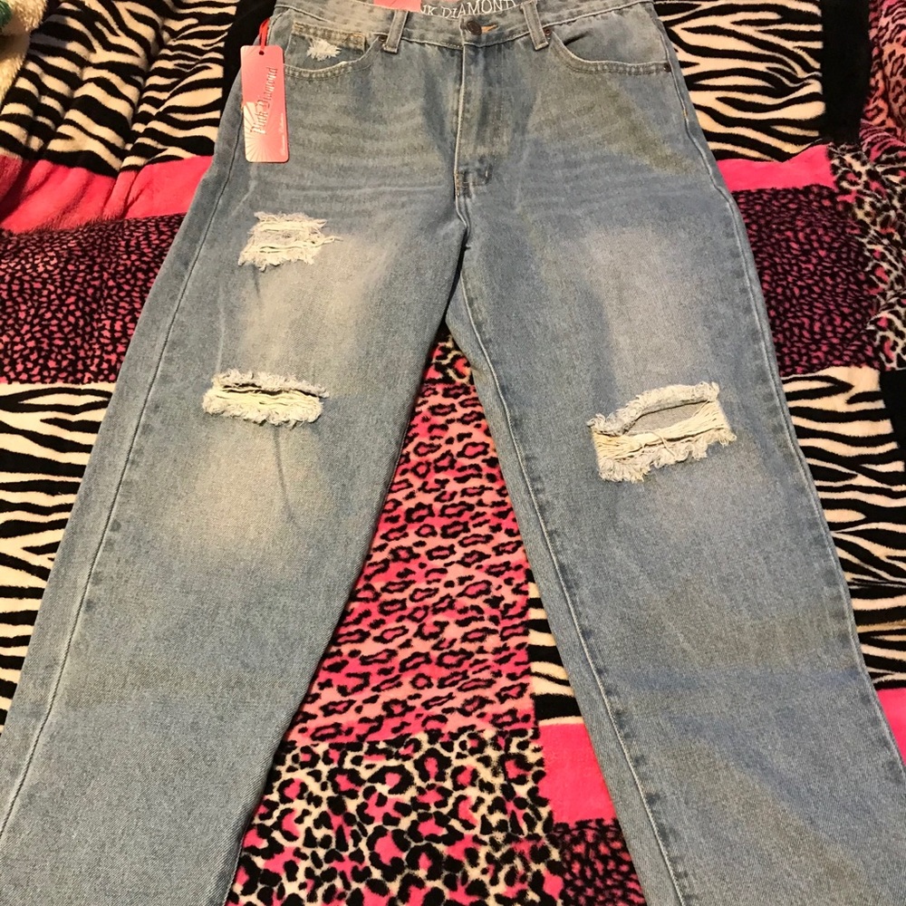 💙Light blue mom jeans💙